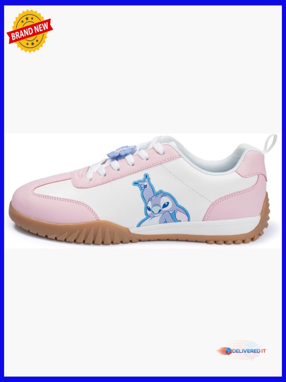 Stitch Disney Sneakers Adult Lace Up Character Athletic Walking Shoes